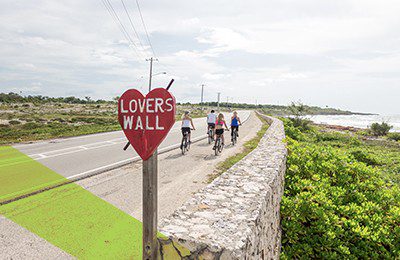 Lovers Wall signage board with walls